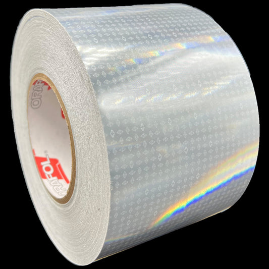 4" Inch Oralite V82 White Prismatic Reflective Tape (Type 5) - Reflective Pro