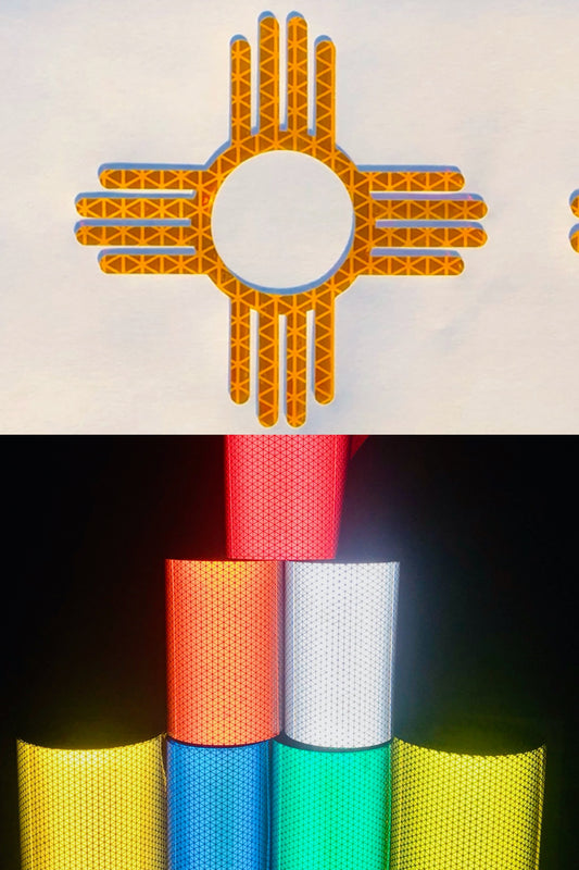 Reflective Prismatic "Zia" Sticker Oralite V98