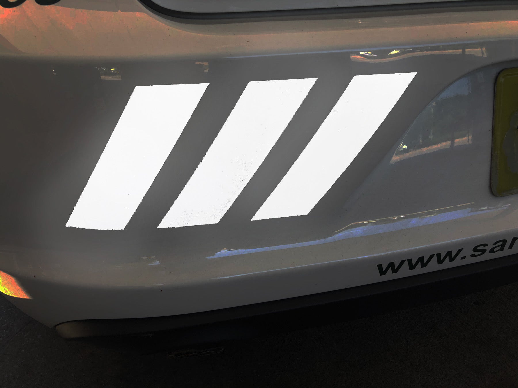 Reflective Shadow Chevrons Police Style (2x 3 Piece 6" x 12") - Reflective Pro