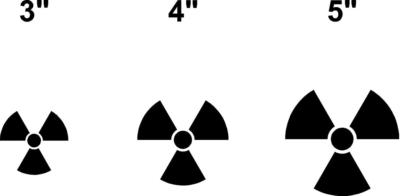 Reflective Prismatic "Radiation" Sticker Oralite V98