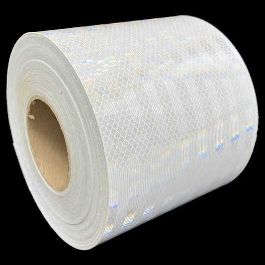 6" Inch White Reflective Tape 3M 3930 HIP - Reflective Pro
