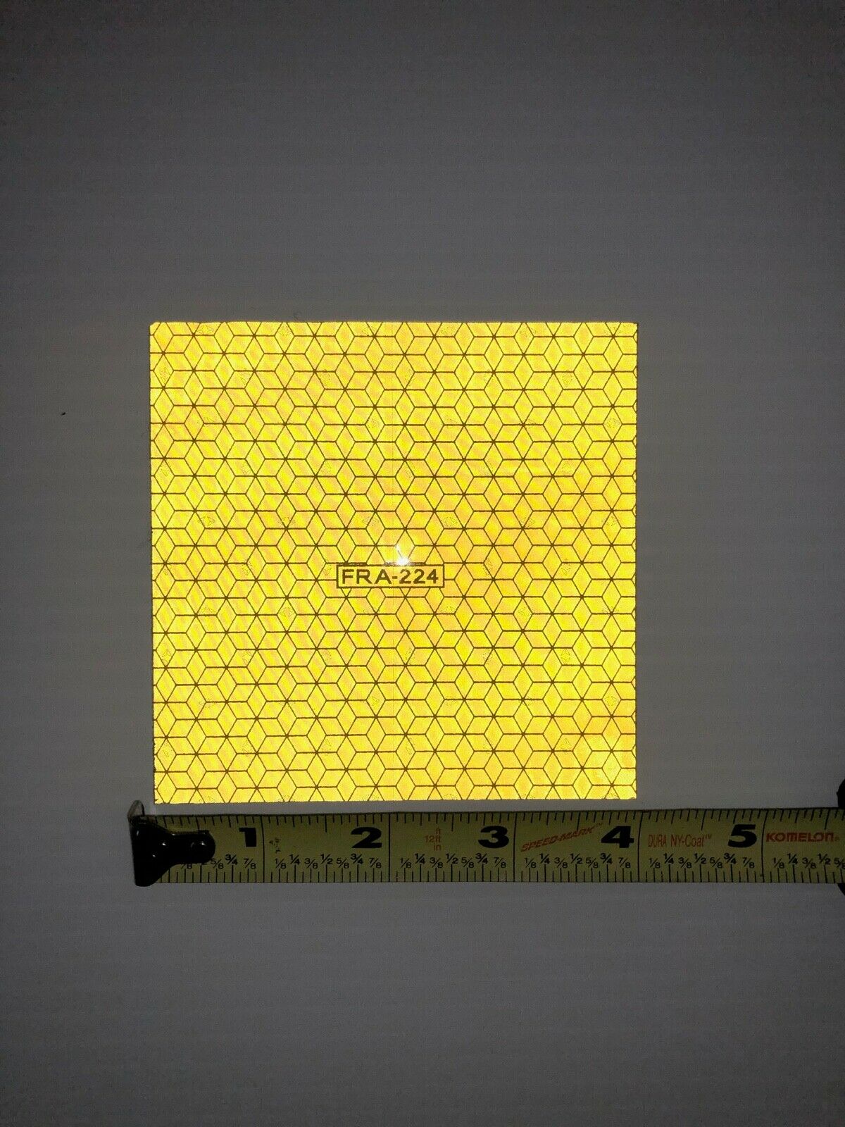 Oralite FRA 224 Yellow 4" Squares - Reflective Pro