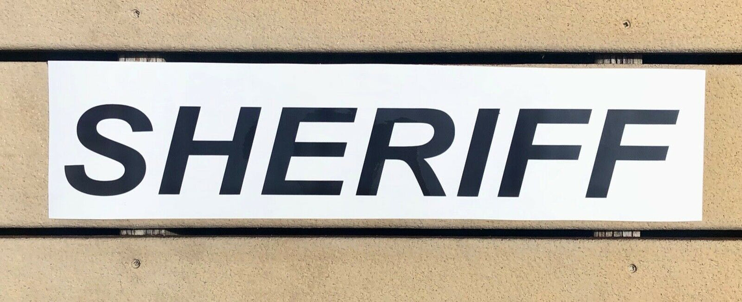 "SHERIFF" 3"x20" Reflective Decal - Reflective Pro