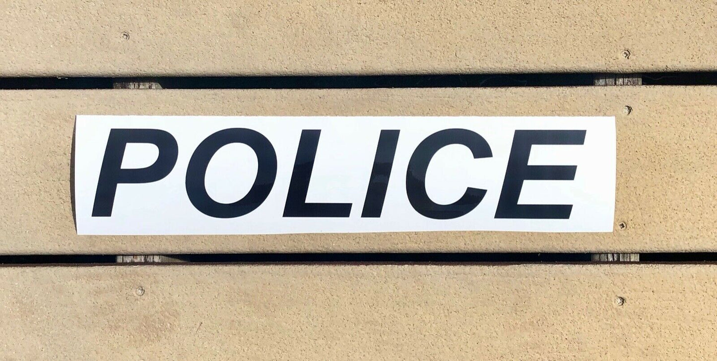 "POLICE" 3"x16" Reflective Decal - Reflective Pro