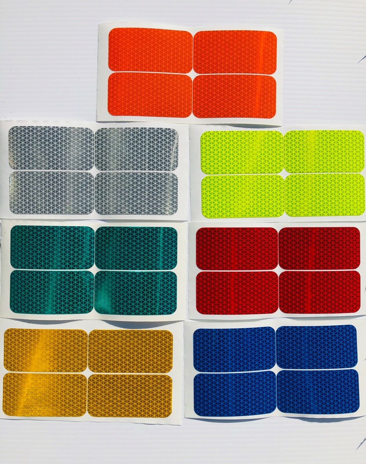 4 Oralite Reflective 2" x 4" V98 Reflector Rectangles - Reflective Pro