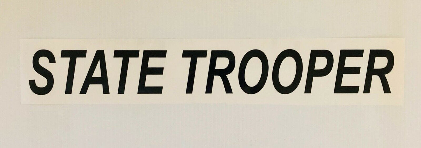 "STATE TROOPER" 3"x26" Reflective Decal - Reflective Pro