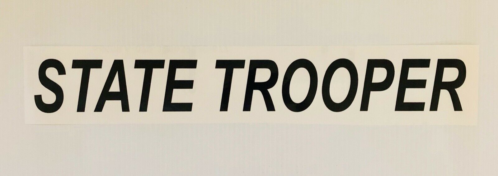 "STATE TROOPER" 3"x26" Reflective Decal - Reflective Pro