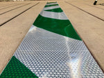 White & Green Reflective Chevron Panel (Multiple Sizes) - Reflective Pro
