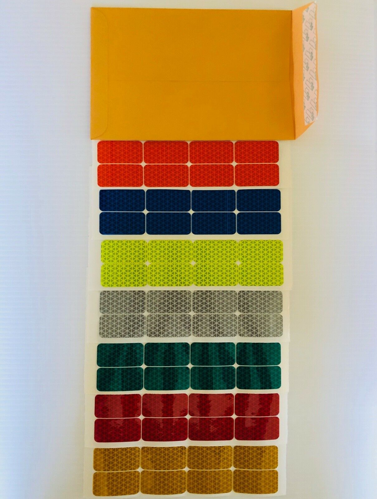 20 Oralite Reflective 1" x 2" V98 Rectangles - Reflective Pro