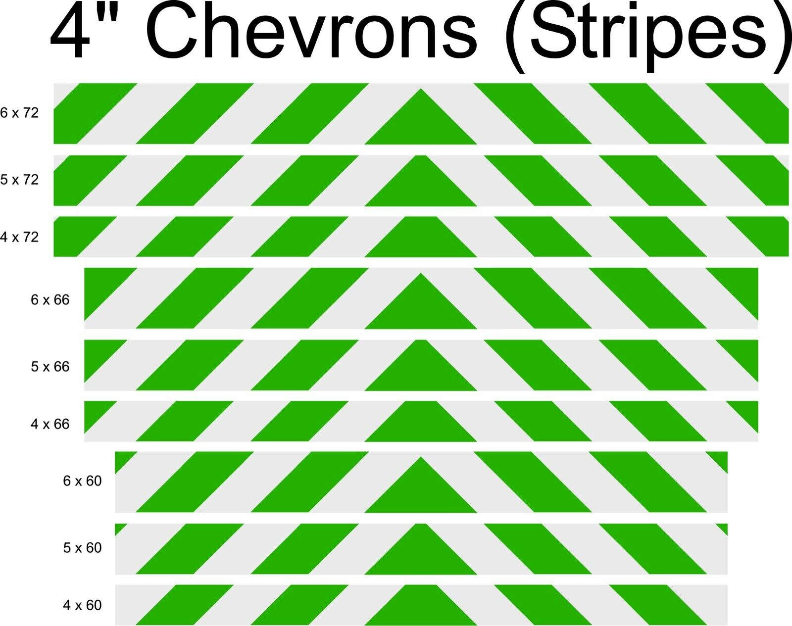 White & Green Reflective Chevron Panel (Multiple Sizes) - Reflective Pro
