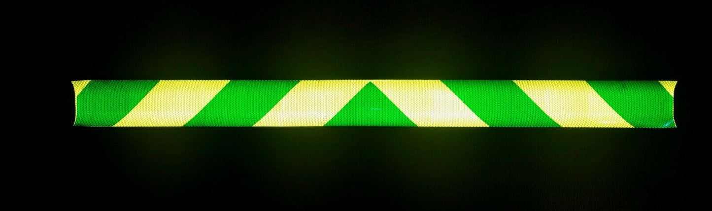 Lime & Green Reflective Chevron Panel (Multiple Sizes) - Reflective Pro