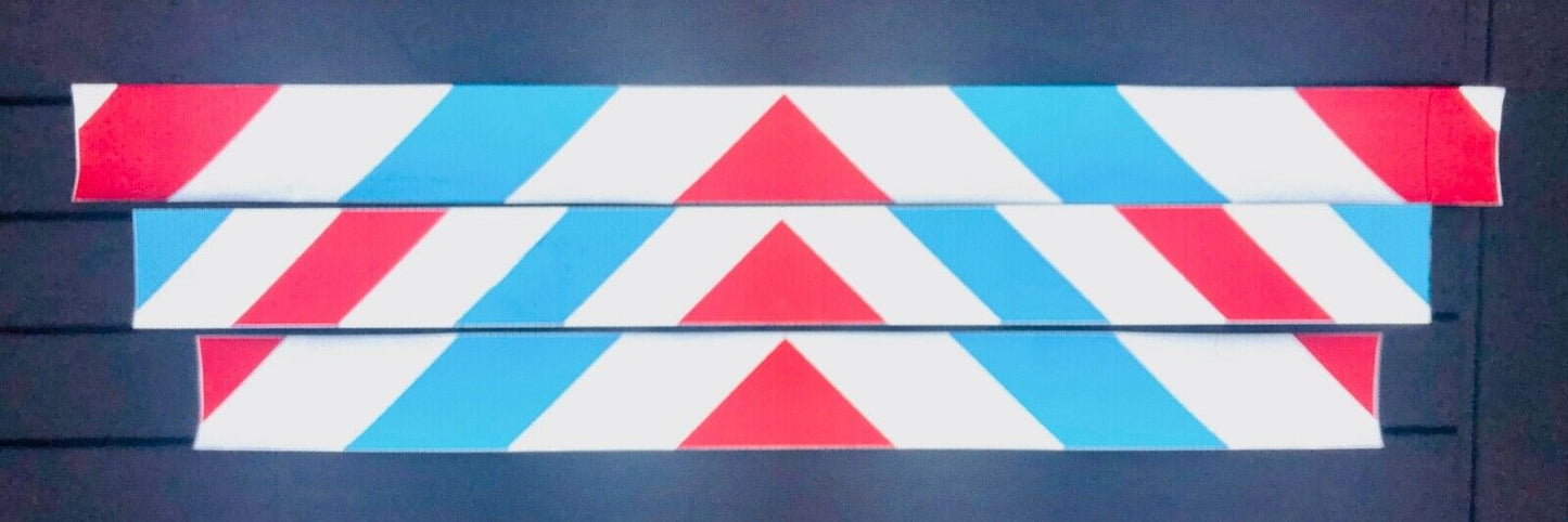 Reflective Chevron Panels Oralite Red, White, and Blue (Patriot Panels) - Reflective Pro