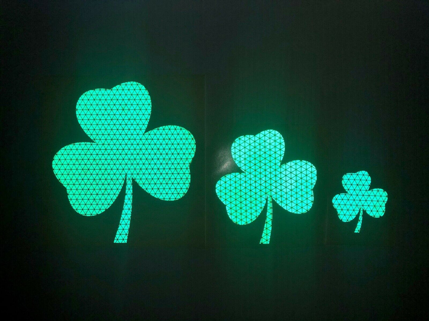 Reflective Green Shamrock Oralite V98 Decal - Reflective Pro