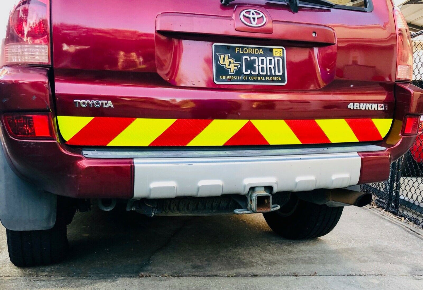 Reflective Chevron Diagonals DIY Oralite V98 Decal 4" - Reflective Pro