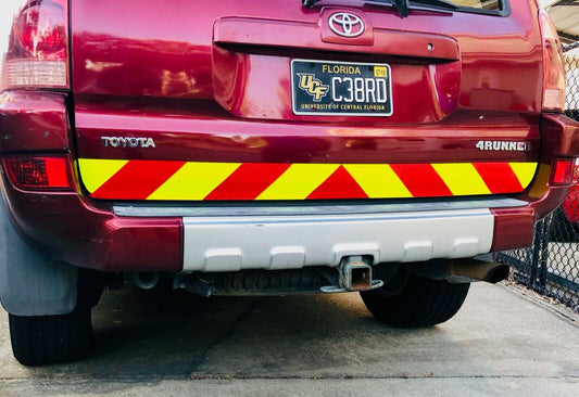 Reflective Chevron Diagonals DIY Oralite V98 Decal 4" - Reflective Pro