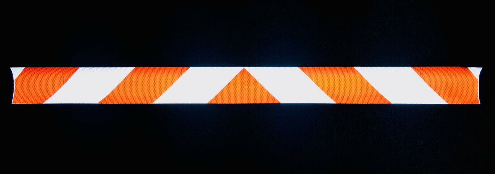 White & Orange Reflective Chevron Panel (Multiple Sizes) - Reflective Pro