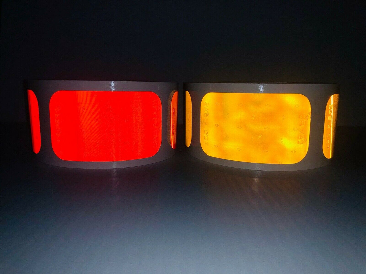 2" x 3.5" SAE Oralite Reflective Rectangles V32 Type 5 Reflectors - Reflective Pro