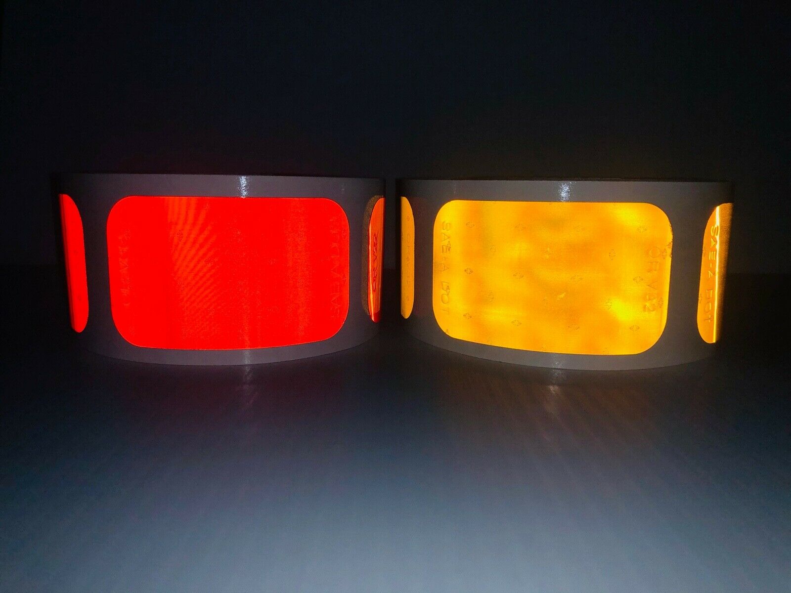 2" x 3.5" SAE Oralite Reflective Rectangles V32 Type 5 Reflectors - Reflective Pro