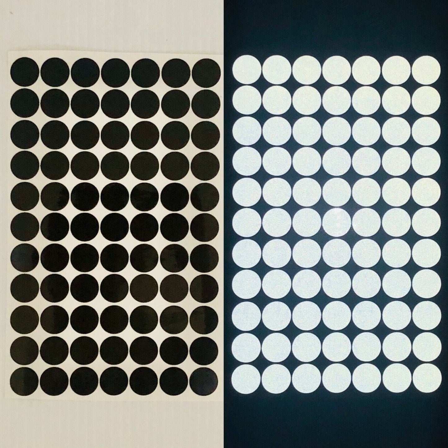 77 Reflective Black Dots 3/4" - Reflective Pro