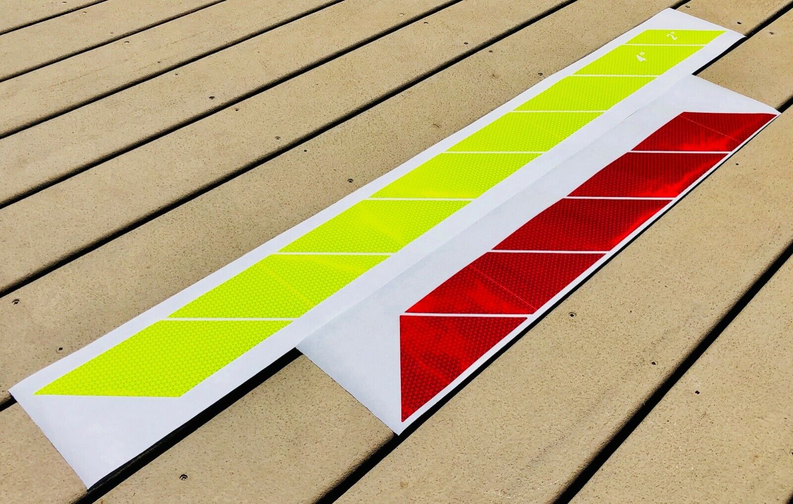 Reflective Chevron Diagonals DIY Oralite V98 Decal 4" - Reflective Pro