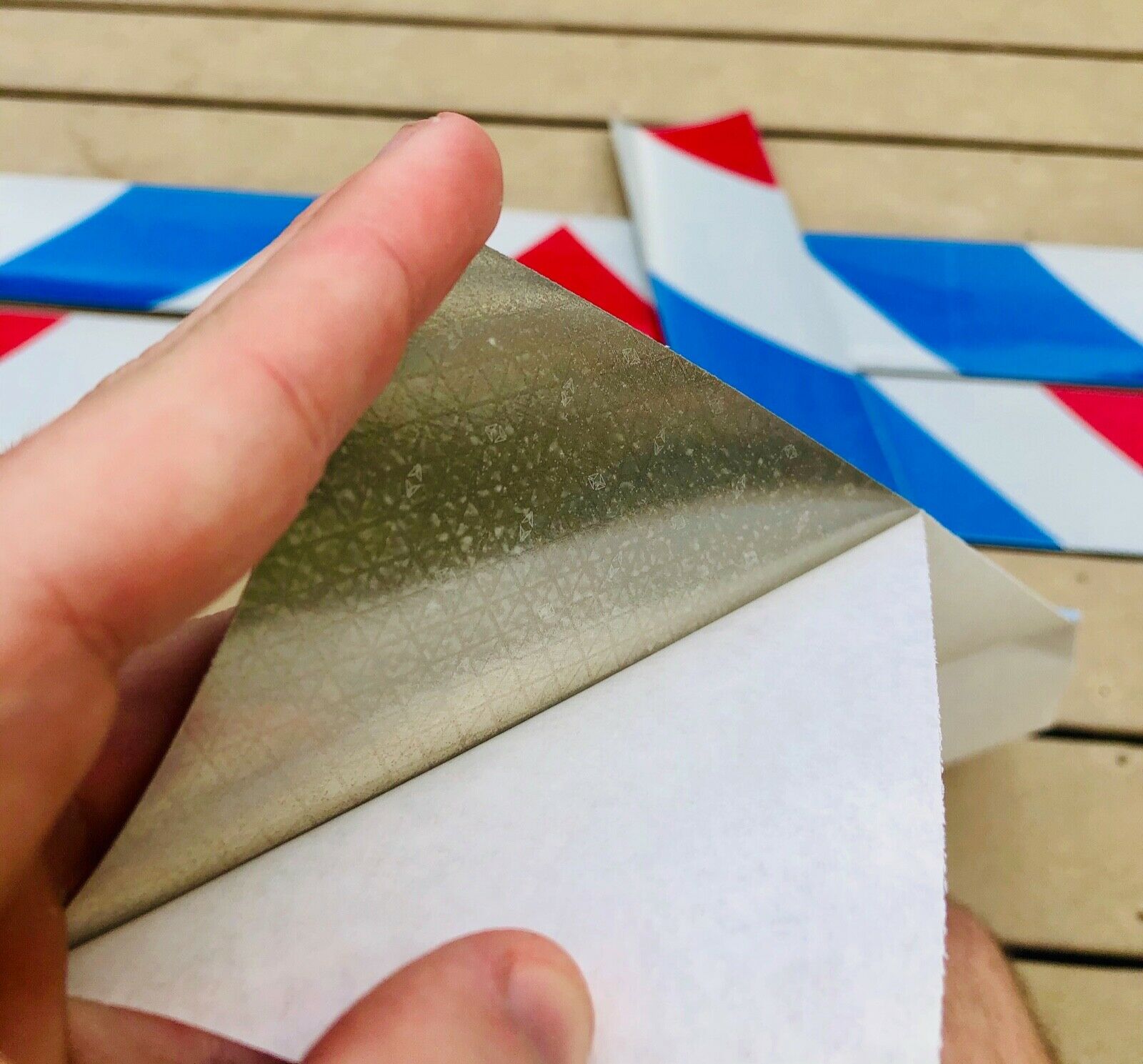 Reflective Chevron Panels Oralite Red, White, and Blue (Patriot Panels) - Reflective Pro