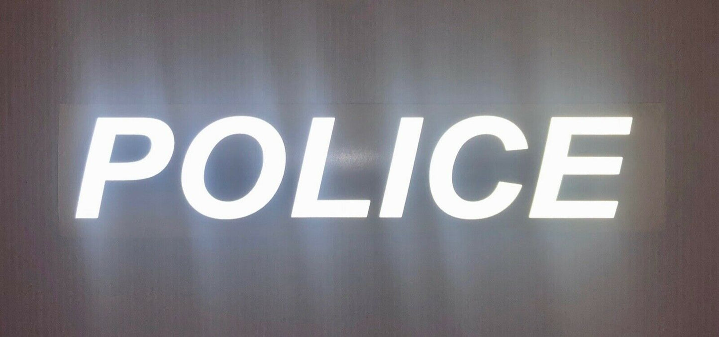"POLICE" 3"x16" Reflective Decal - Reflective Pro