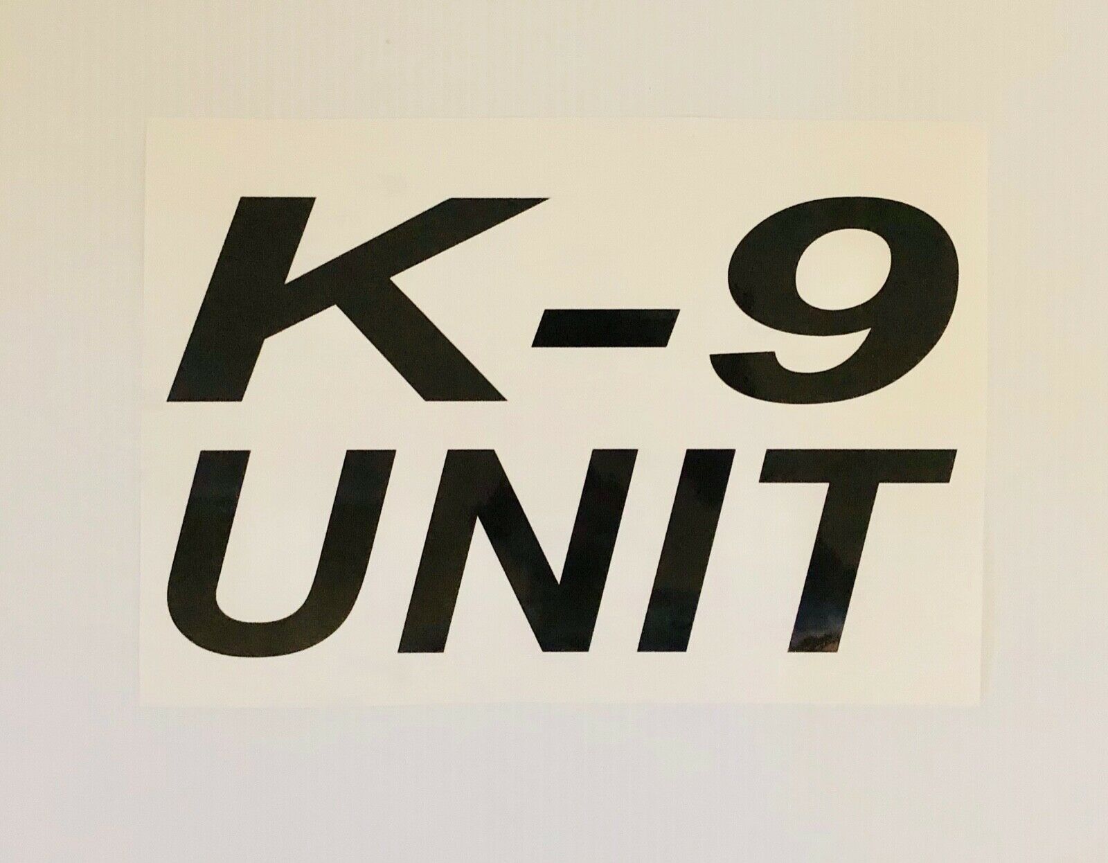 "K-9 UNIT" 7"x12" Reflective Decal - Reflective Pro