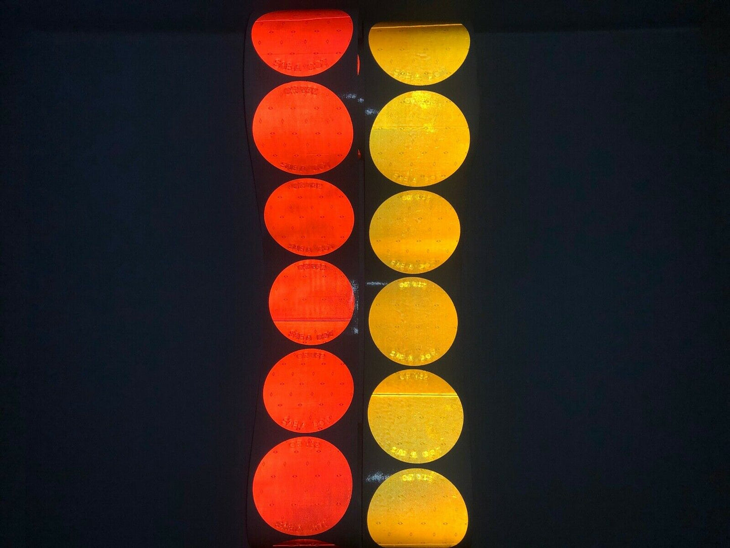 3" SAE Oralite Reflective Circles V32 Type 5 Reflectors - Reflective Pro