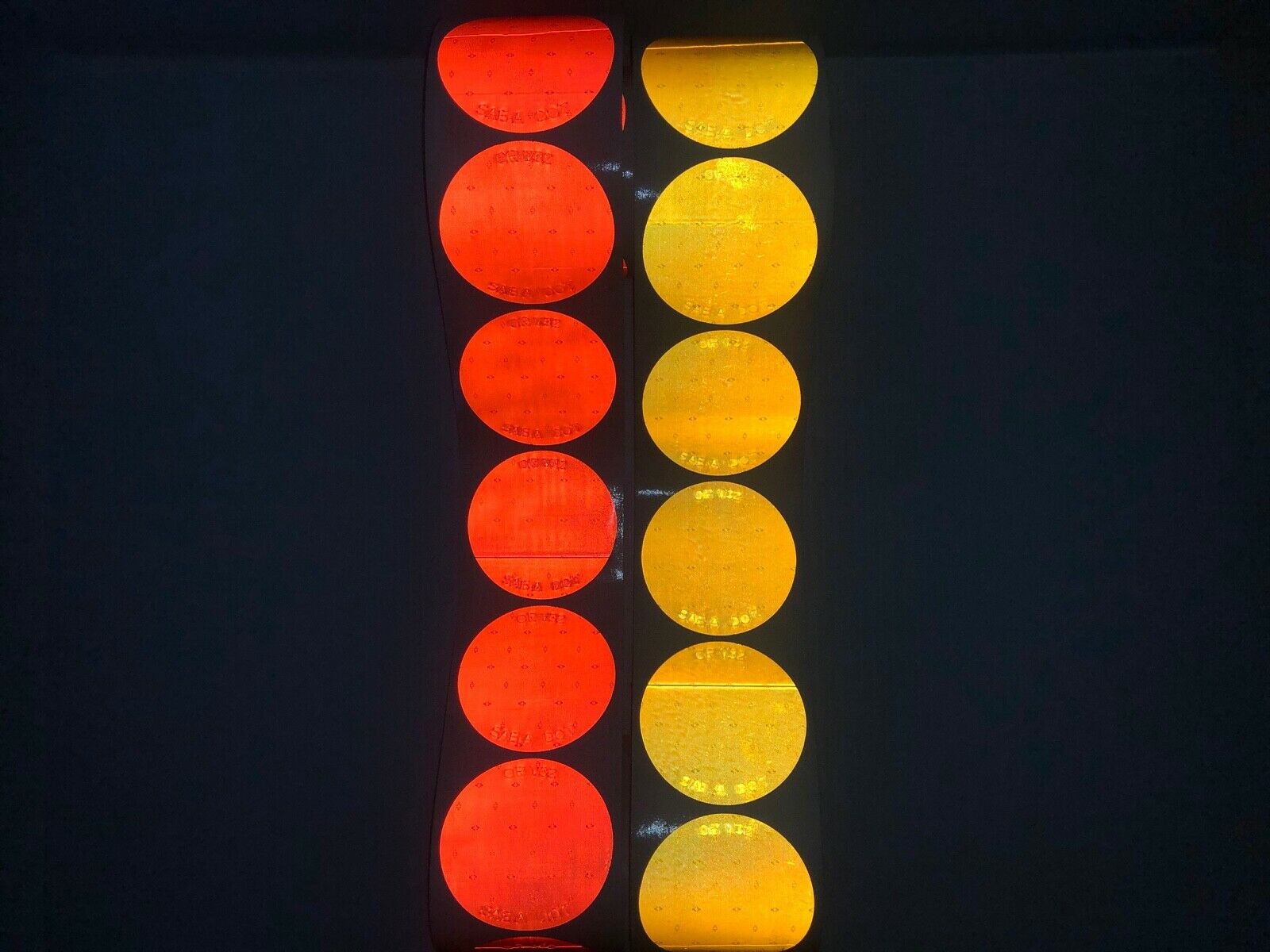 3" SAE Oralite Reflective Circles V32 Type 5 Reflectors - Reflective Pro