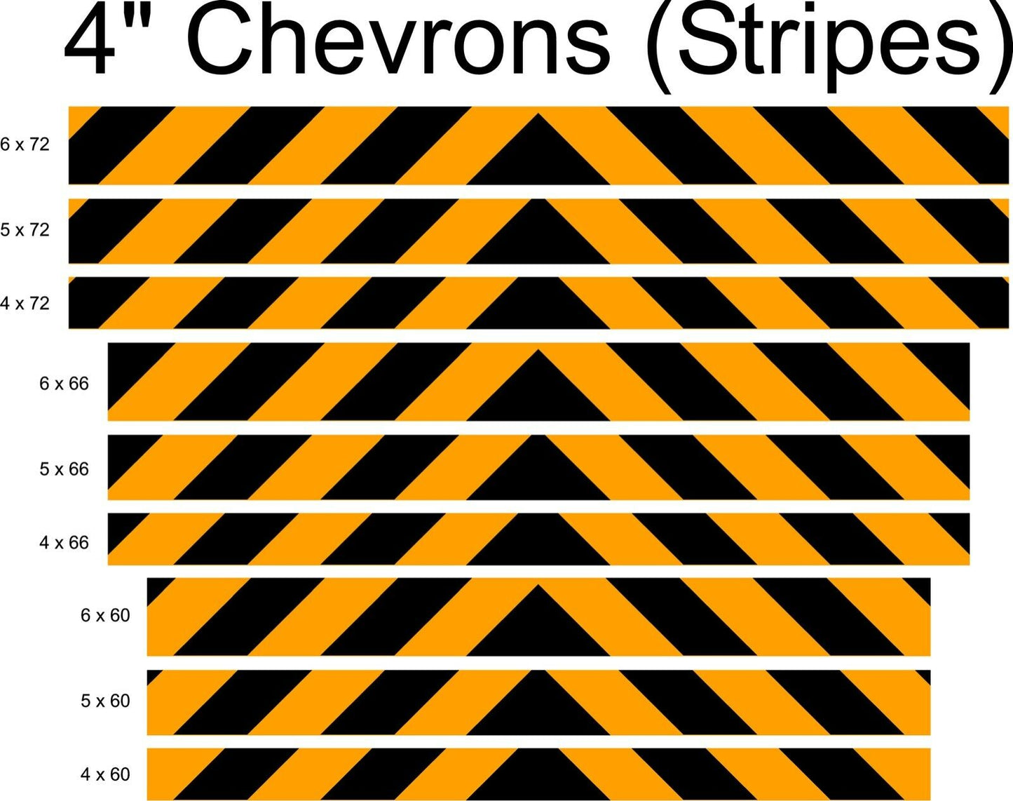 Schoolbus Yellow & Black Reflective Chevron Panel (Multiple Sizes) - Reflective Pro