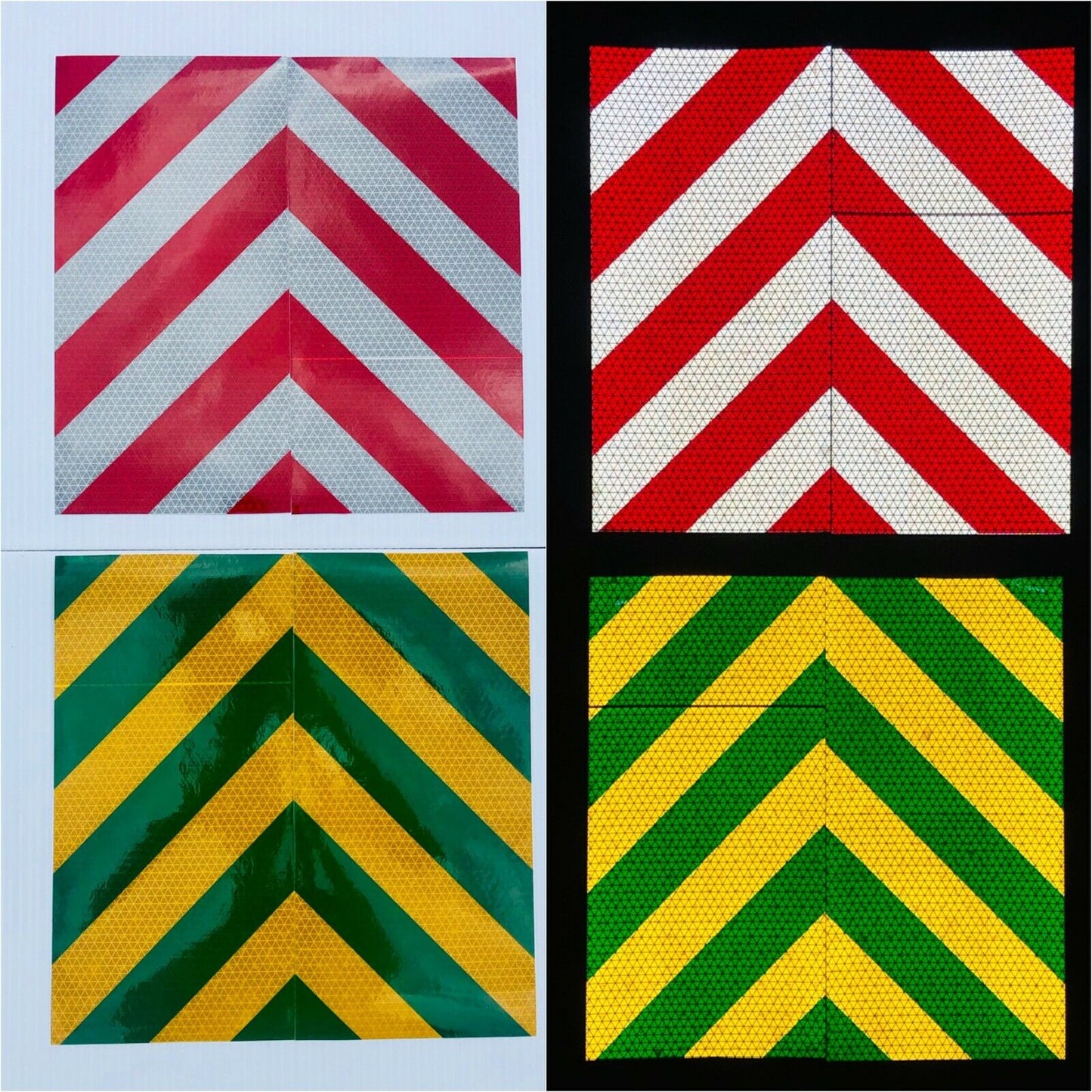 6"x12" Reflective Chevron Panels Motorcycle Oralite - Reflective Pro