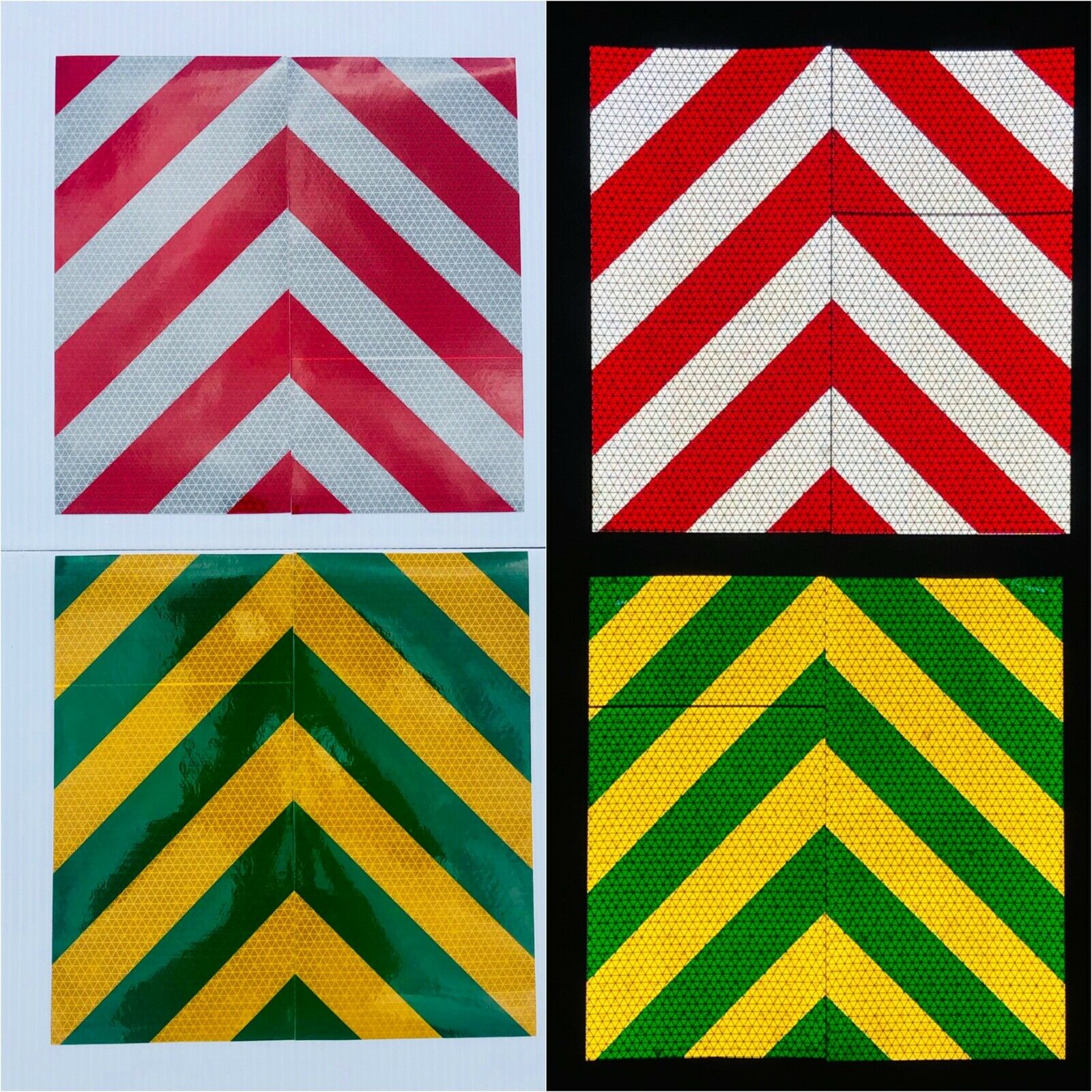 6"x12" Reflective Chevron Panels Motorcycle Oralite - Reflective Pro