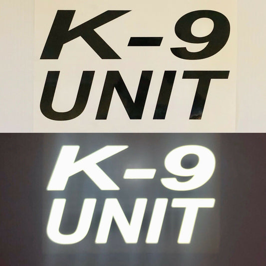 "K-9 UNIT" 7"x12" Reflective Decal - Reflective Pro