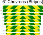 School Bus Yellow & Green Reflective Chevron Panel (Multiple Sizes) - Reflective Pro