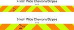 White & Orange Reflective Chevron Panel (Multiple Sizes) - Reflective Pro