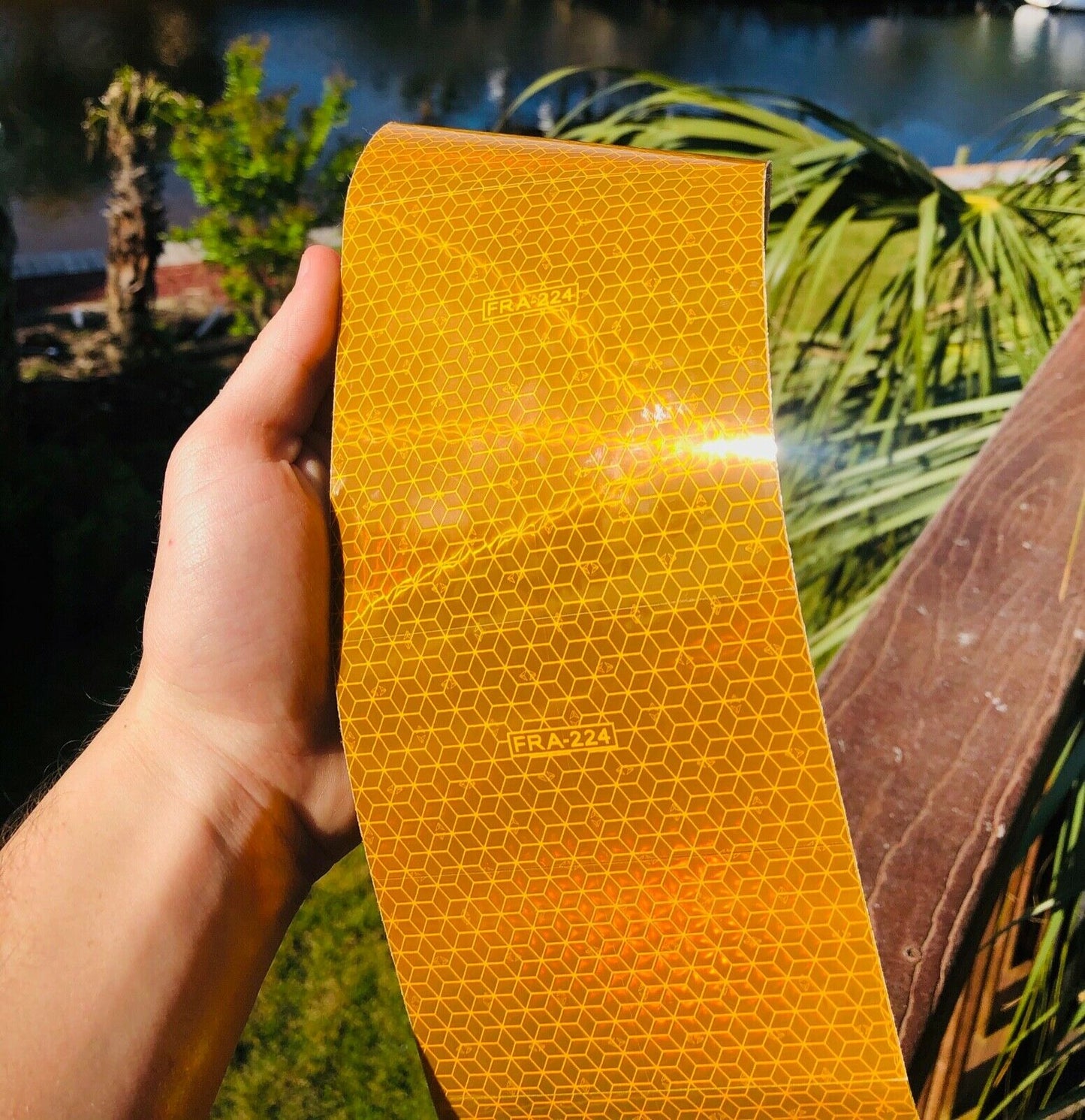 Oralite FRA 224 Yellow 4" Squares - Reflective Pro