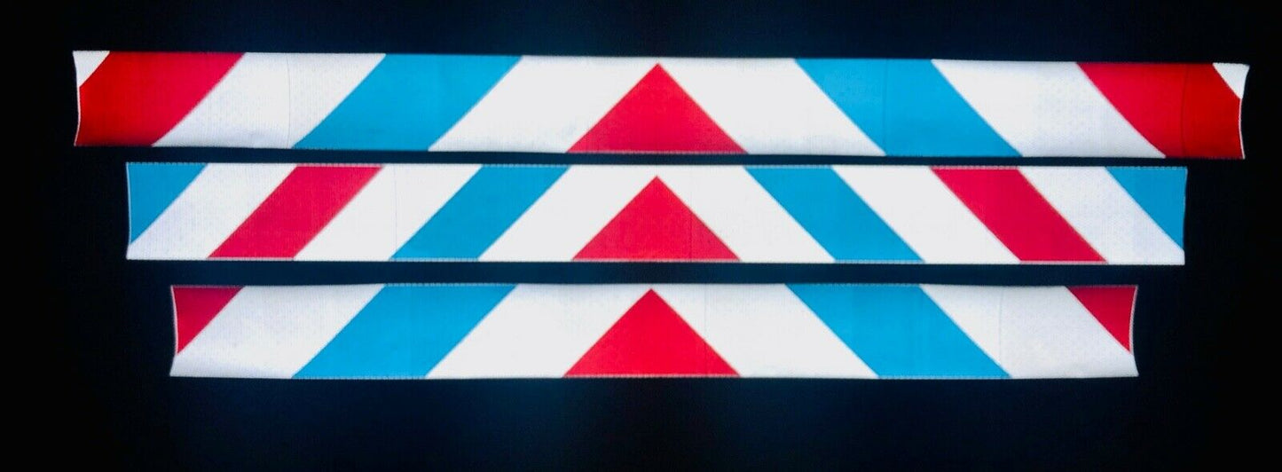 Reflective Chevron Panels Oralite Red, White, and Blue (Patriot Panels) - Reflective Pro
