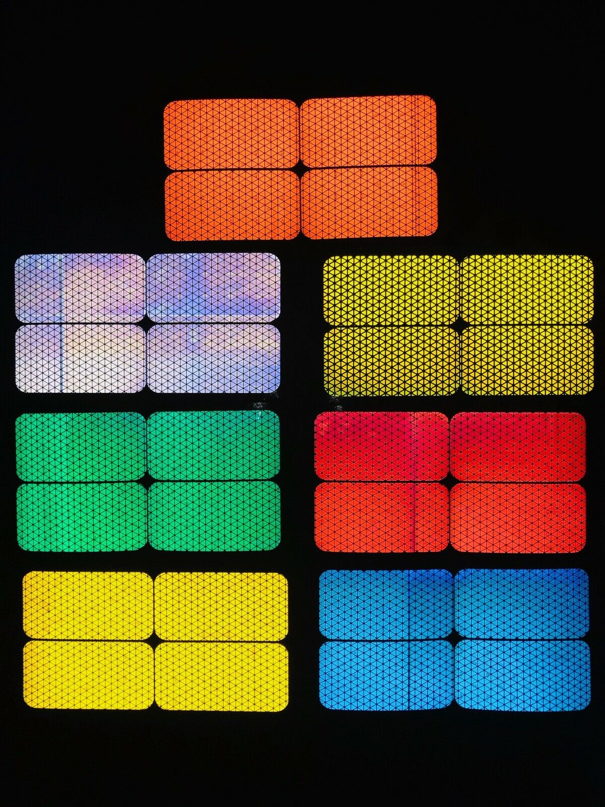 4 Oralite Reflective 2" x 4" V98 Reflector Rectangles - Reflective Pro