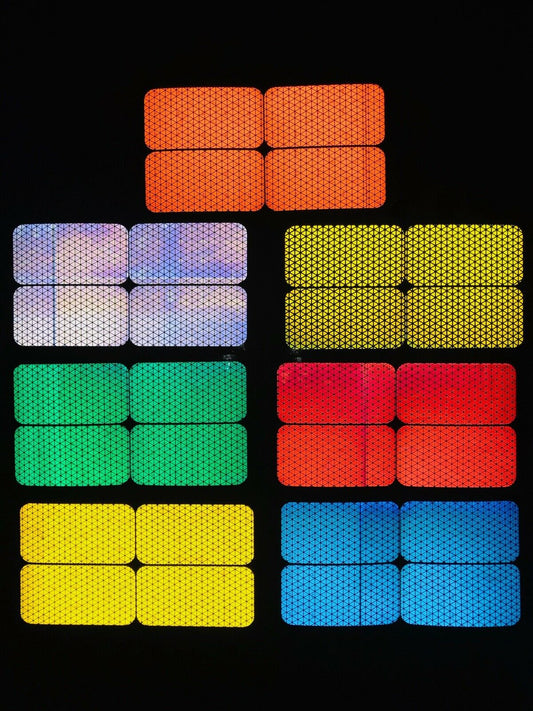 4 Oralite Reflective 2" x 4" V98 Reflector Rectangles - Reflective Pro