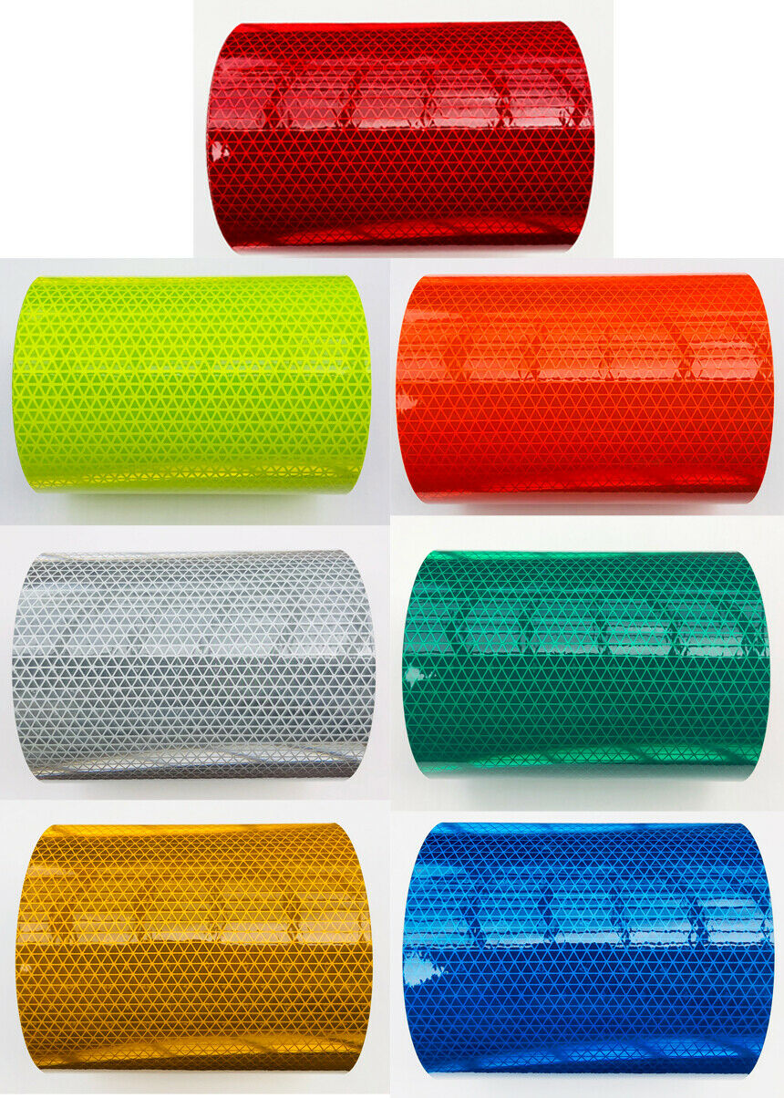 Reflective Chevron Diagonals DIY Oralite V98 Decal 4" - Reflective Pro