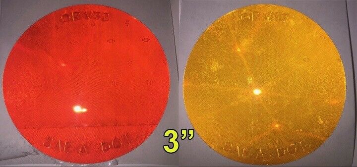 3" SAE Oralite Reflective Circles V32 Type 5 Reflectors - Reflective Pro