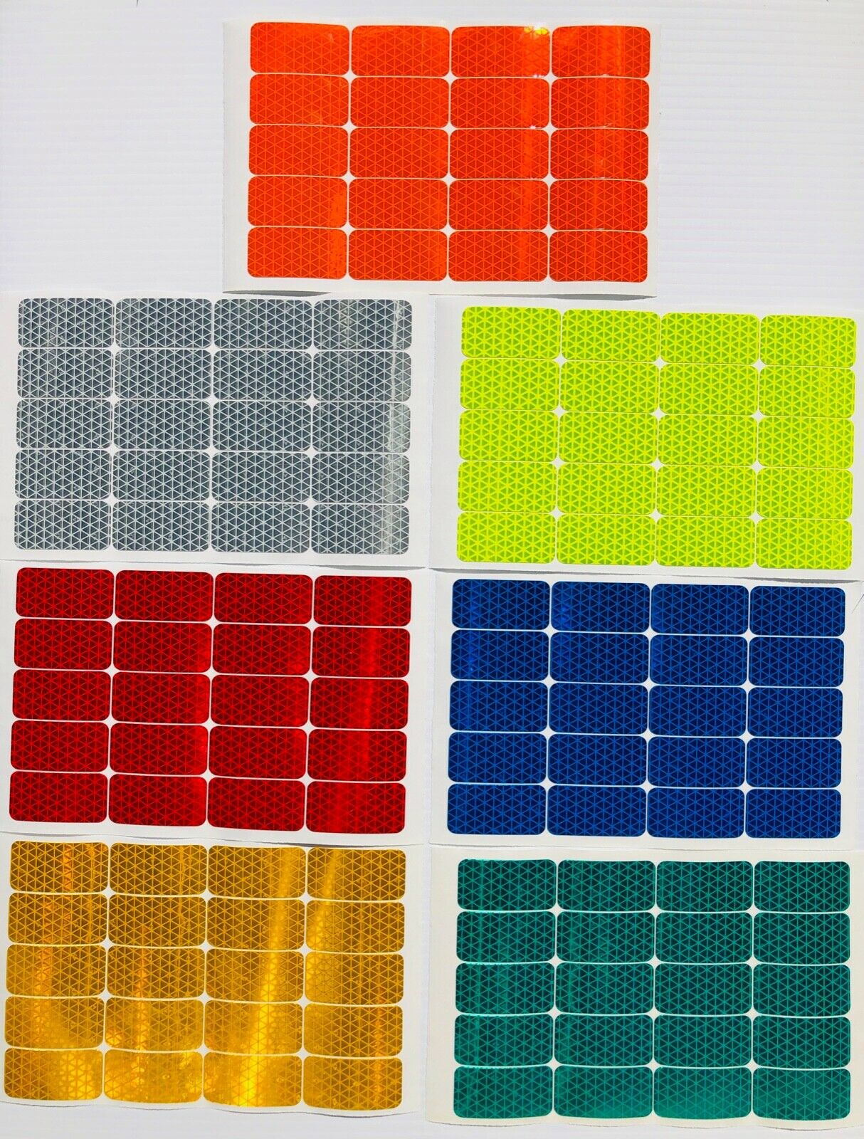 20 Oralite Reflective 1" x 2" V98 Rectangles - Reflective Pro