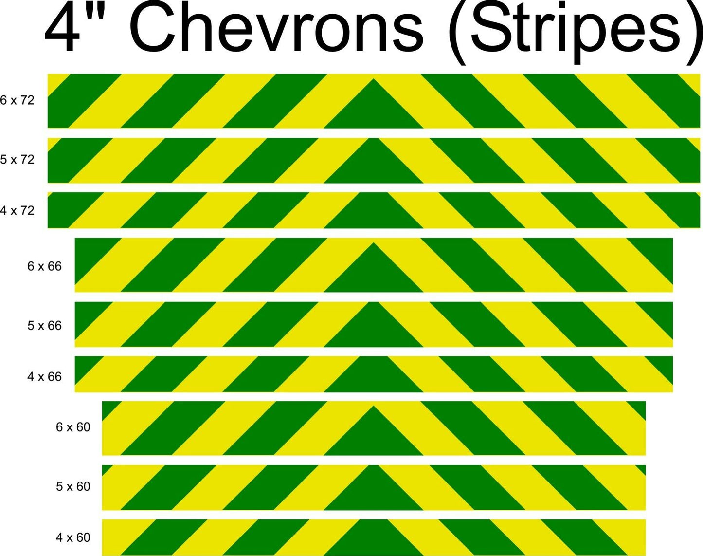 School Bus Yellow & Green Reflective Chevron Panel (Multiple Sizes) - Reflective Pro