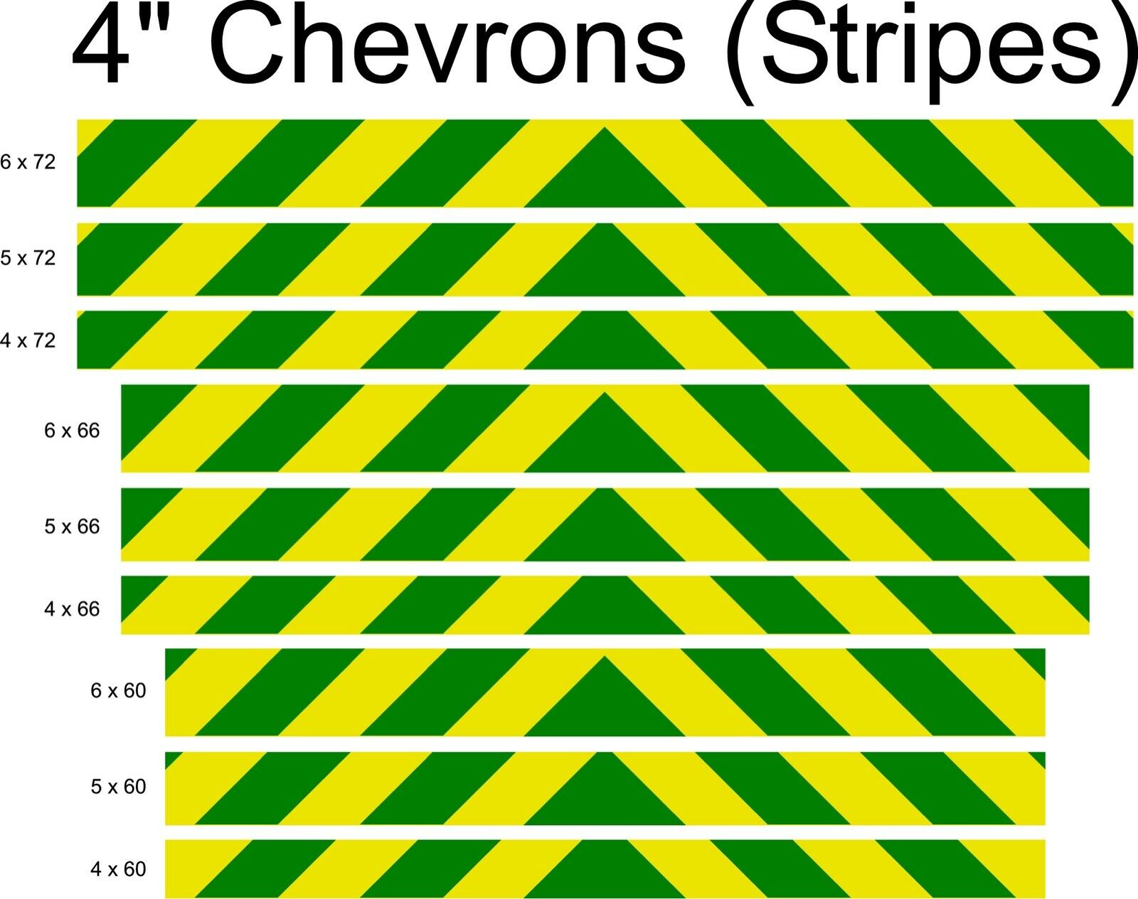School Bus Yellow & Green Reflective Chevron Panel (Multiple Sizes) - Reflective Pro