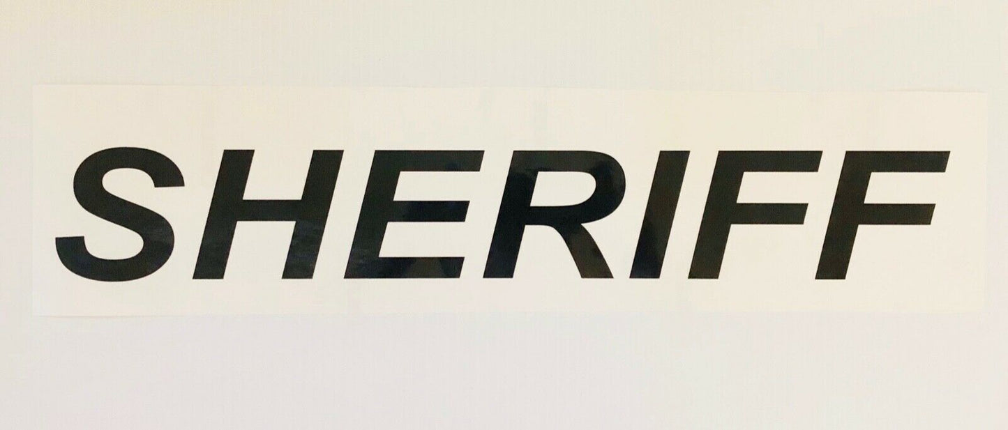 "SHERIFF" 3"x20" Reflective Decal - Reflective Pro