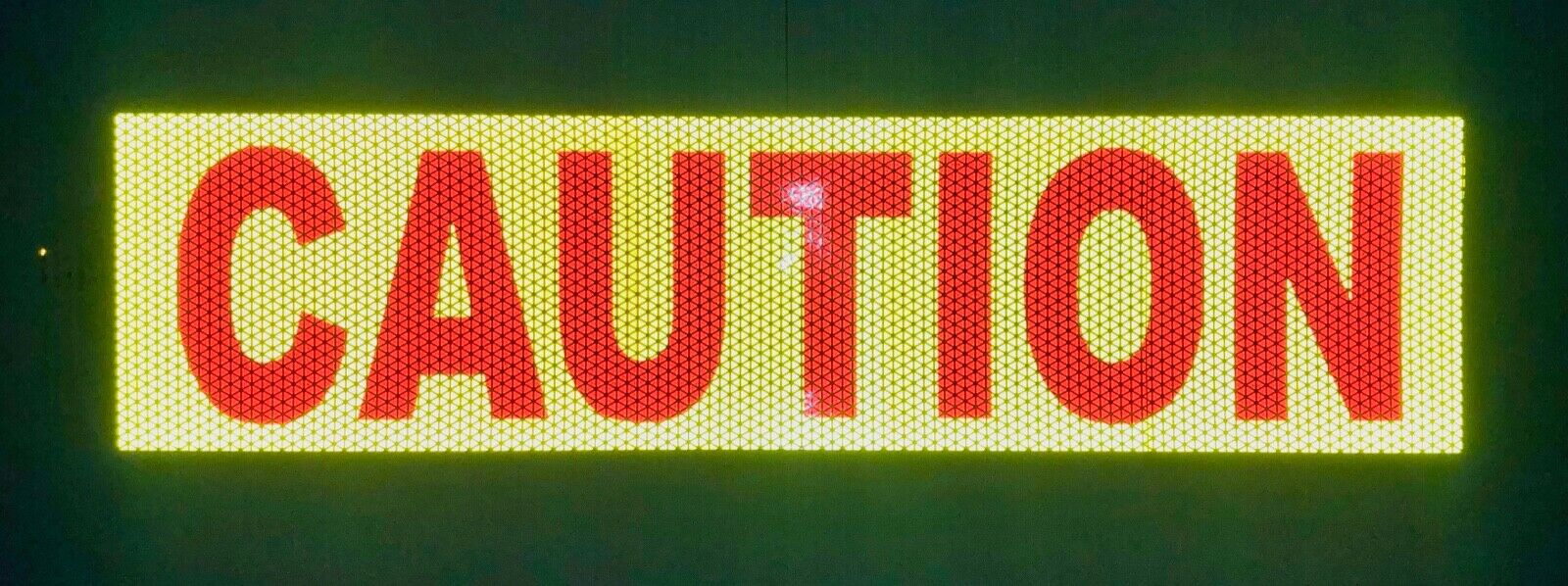 "CAUTION" 6"x24" Reflective Word Panel (Multiple Colors) - Reflective Pro