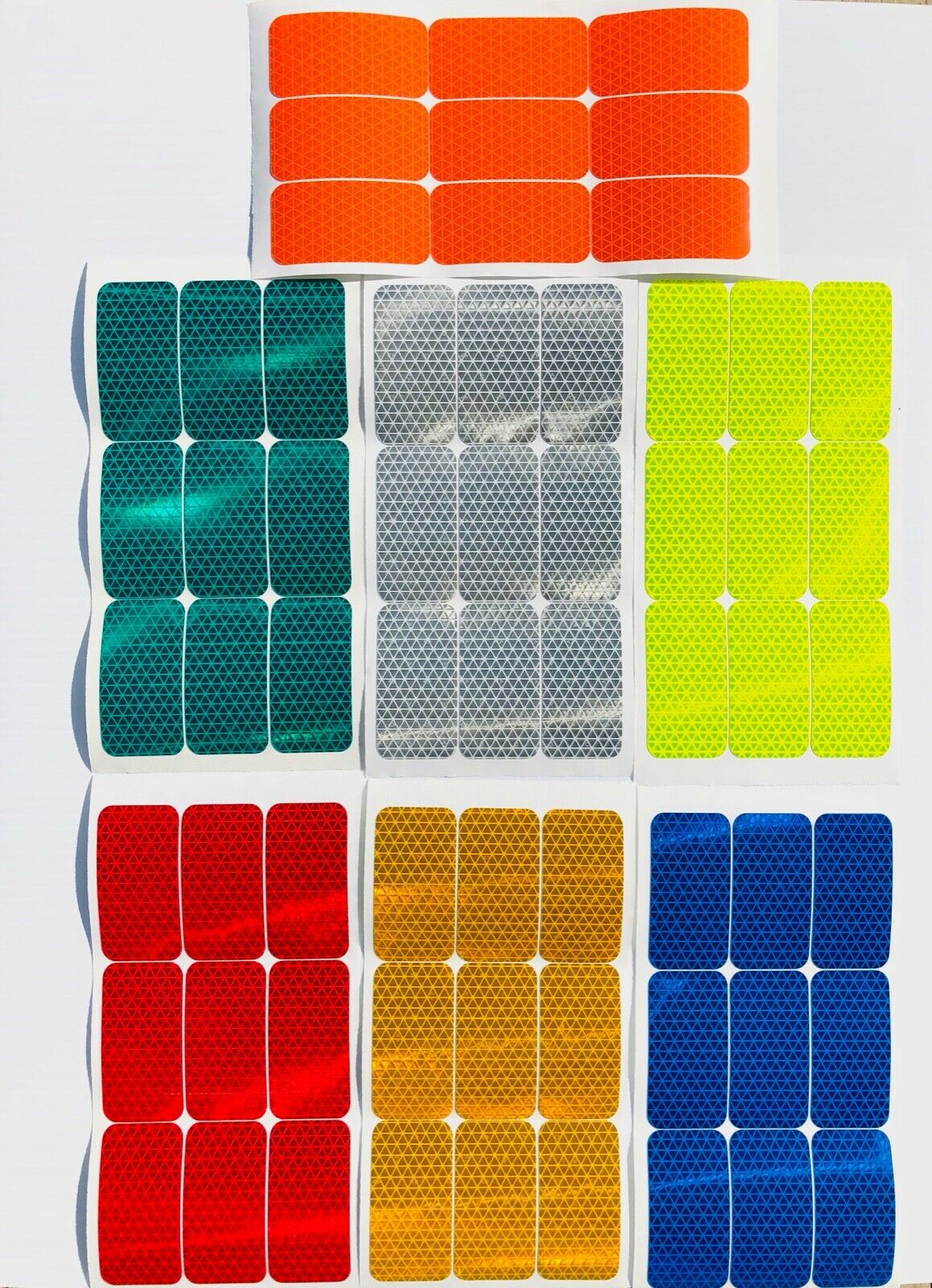 9 Oralite Reflective 1.5" x 3" V98 Rectangles - Reflective Pro