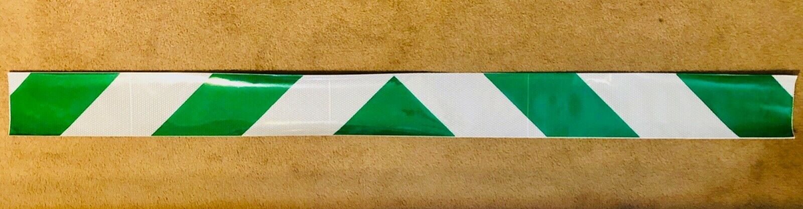 White & Green Reflective Chevron Panel (Multiple Sizes) - Reflective Pro