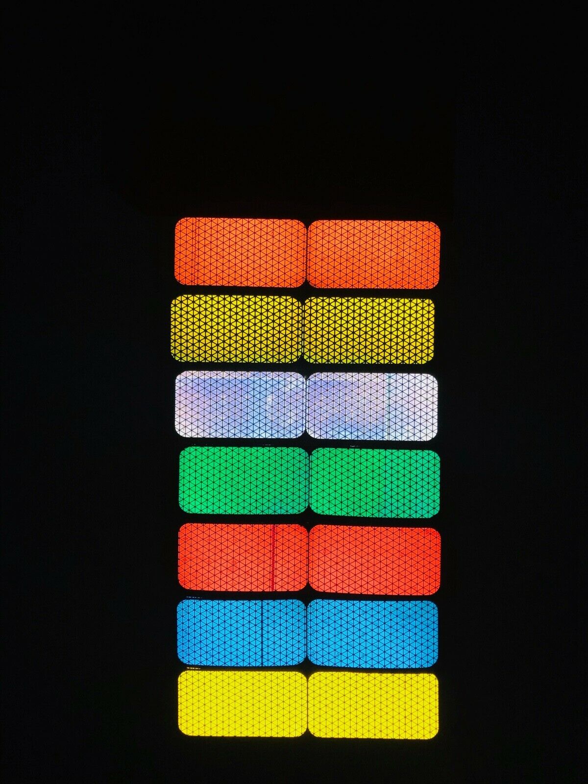 4 Oralite Reflective 2" x 4" V98 Reflector Rectangles - Reflective Pro