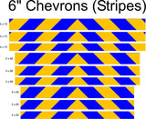 Blue & Gold Reflective Chevron Panel (Multiple Sizes) - Reflective Pro